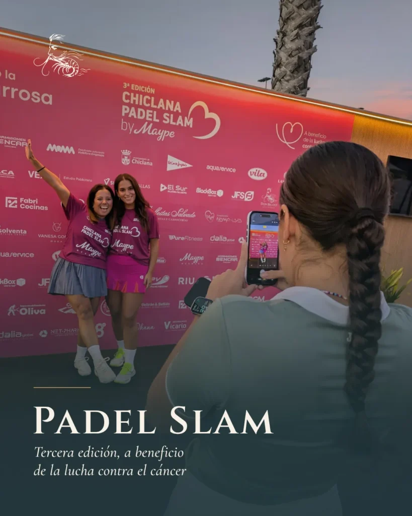 Chiclana Padel Slam: jugadoras en el photocall de la tercera edición en el Club La Barrosa